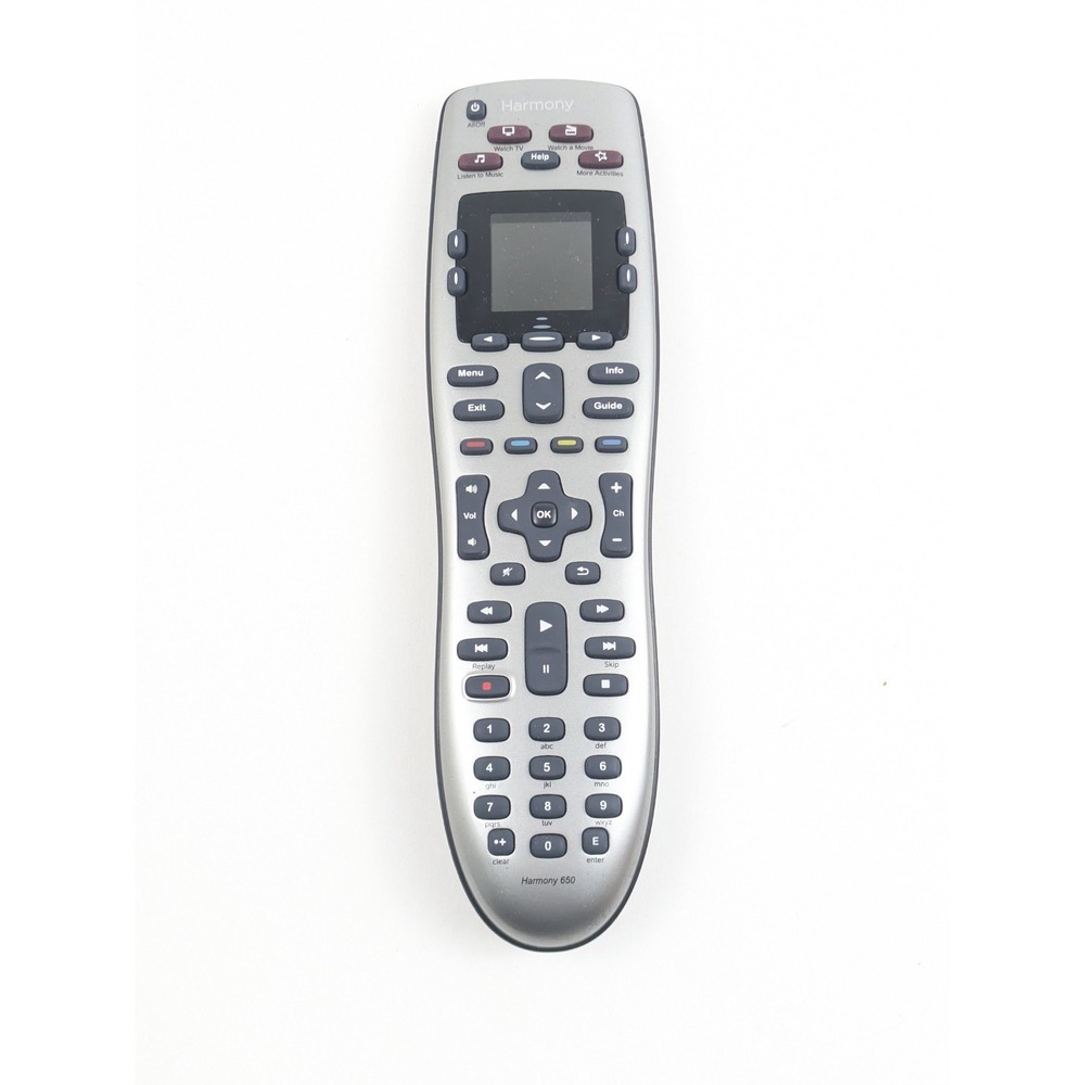 Logitech Harmony 650 Remote Control Tested Universal Programmable Color Screen